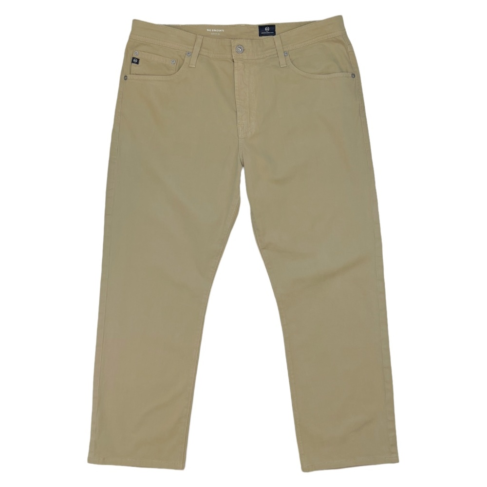 Adriano Goldschmied Men's The Graduate Tailored Leg Khaki Chino's 36x27 *Hemmed